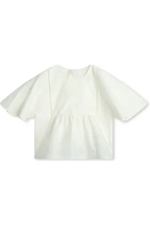 Chloé Embroidered cotton blouse