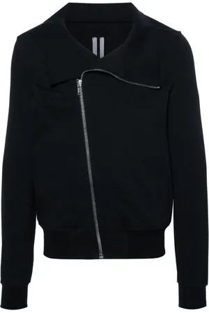 Rick Owens Bauhaus off-centre-fastening sweatshirt