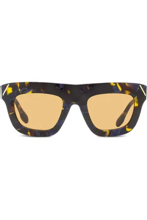Victoria Beckham Marble-effect square-frame sunglasses