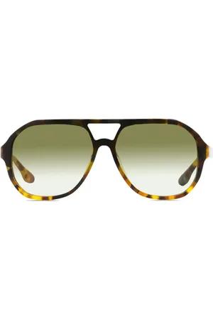 Victoria Beckham Tortoiseshell pilot-frame sunglasses