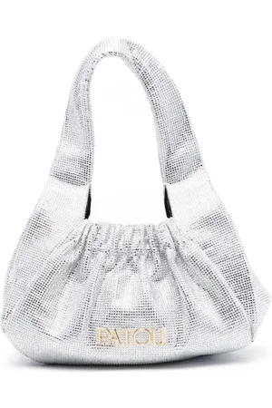 Patou Le Biscuit embellished satin bag