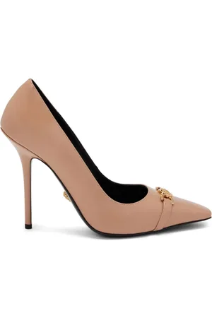Versace Women's Suede Leather Platforms High Heels Pumps Shoes