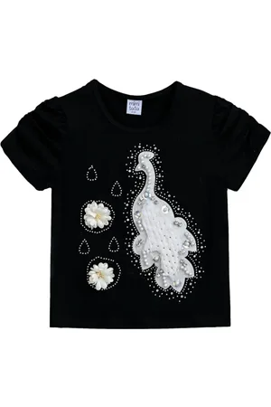 Mimi Tutu Peacock-appliqu?? T-shirt