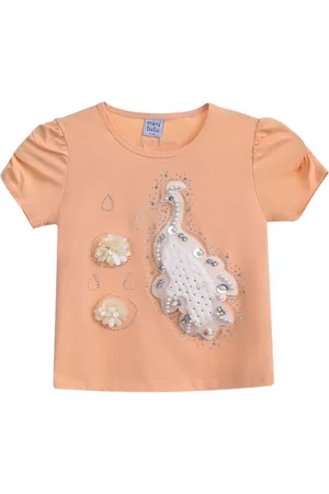 Mimi Tutu Peacock-appliqu?? T-shirt