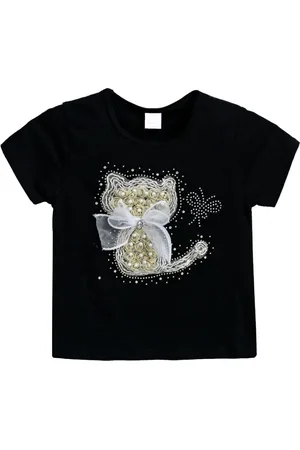 Mimi Tutu Cat-appliqu?? T-shirt