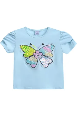 Mimi Tutu Butterfly-appliqu?? T-shirt