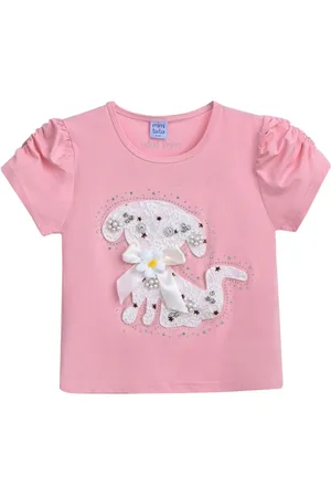 Mimi Tutu Puppy-appliqu?? T-shirt