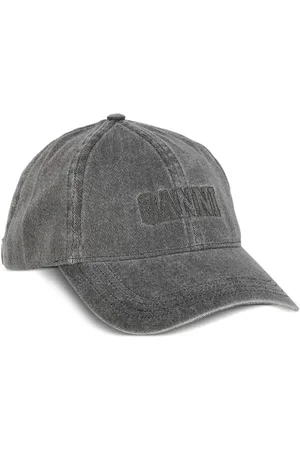 Ganni Logo-embroidered denim cap