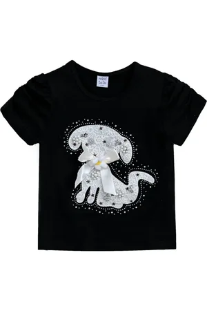 Mimi Tutu Puppy-appliqu?? T-shirt