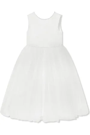 Sarah Louise Faux-pearl embellished dress