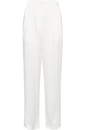 GENNY Wide-leg satin trousers