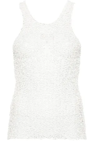 Maison Margiela Sheer open tank top