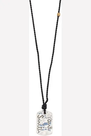 Paul Smith Engraved-pendant necklace