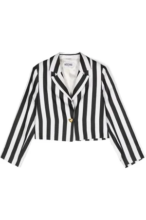Moschino Striped cropped blazer