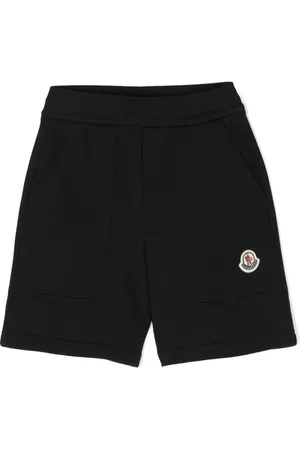 Moncler Appliqu??-logo cotton shorts