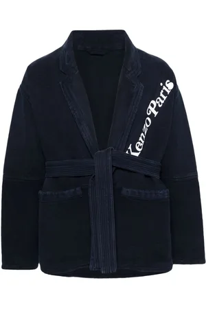 Kenzo Logo-patch cotton jacket