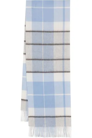 N.PEAL Plaid cashmere scarf