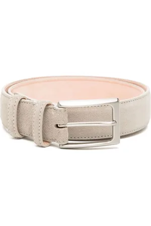 N.PEAL Buckled suede belt