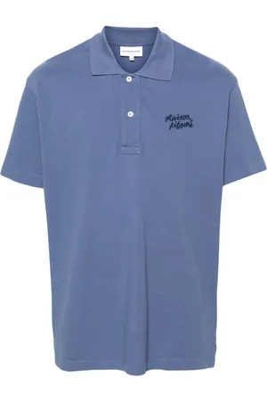 Maison Kitsuné Logo-embroidered cotton polo shirt