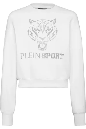 Philipp Plein Tiger-print cropped sweatshirt
