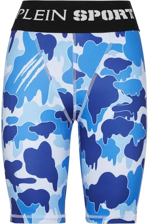 Philipp Plein Camouflage-print logo-waistband leggings