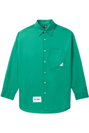 Izzue Logo-appliqu?? cotton shirt