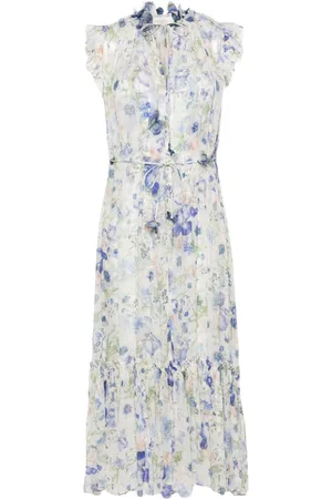 ZIMMERMANN Garden-print flared maxi dress