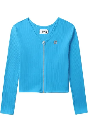 Izzue Zip-up ribbed-knit cardigan