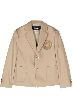 VERSACE Medusa Head-patch single-breasted blazer