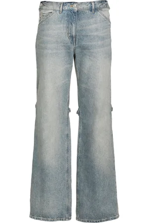 Rolled-up Wide leg Jeans