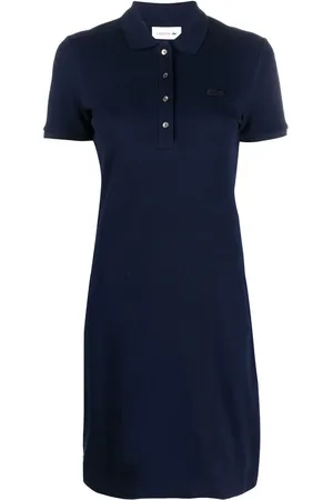 Lacoste Logo-patch short-sleeve polo dress