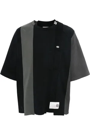 Maison Mihara Yasuhiro Vertical Switching cotton T-shirt