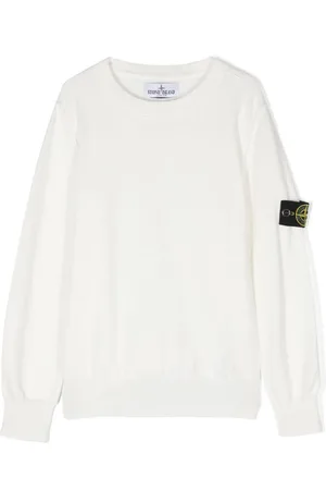 Stone Island Compass-motif cotton jumper