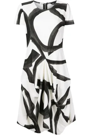 Uma Raquel Davidowicz Abstract-pattern draped dress