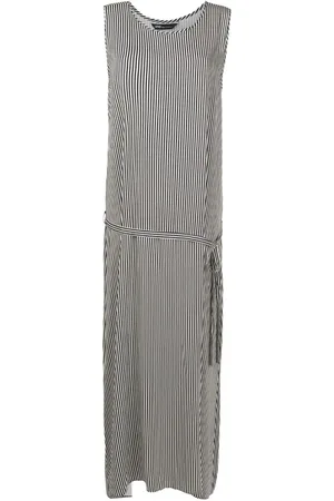 Uma Raquel Davidowicz Striped tied-waist maxi dress