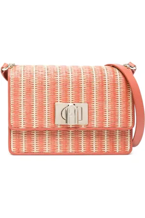 Furla 1927 raffia shoulder bag