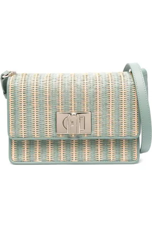 Furla 1927 raffia shoulder bag