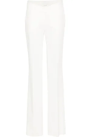 GENNY Straight cotton-blend trousers