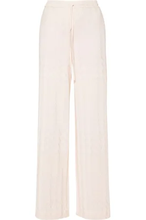 Missoni Chevron-knit wide-leg trousers