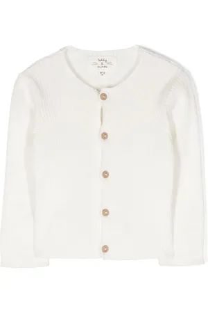 TEDDY & MINOU Button-up ribbed-knit cardigan
