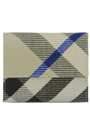 Burberry Checked leather wallet