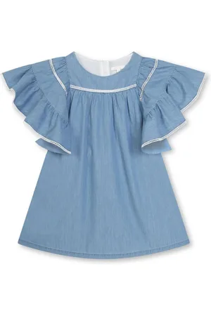 Chloé Ruffle-detailing organic cotton dress