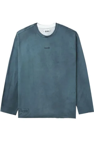 Izzue Graphic-print long-sleeve cotton T-shirt