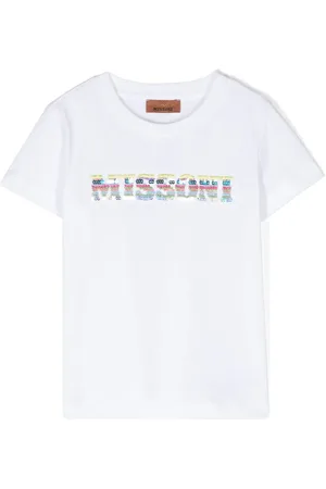 Missoni Logo-embroidered cotton T-shirt