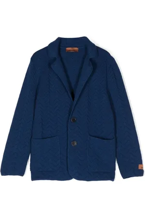 Missoni Zigzag-knit single-breasted blazer
