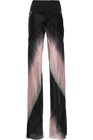 Rick Owens Ribbed Flared Trousers - Farfetch