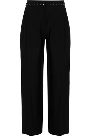MUGLER Hook-eye wide trousers