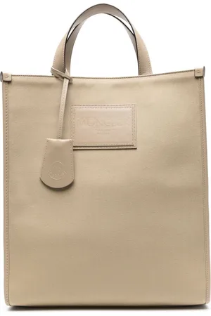 Moncler Logo-patch cotton tote bag