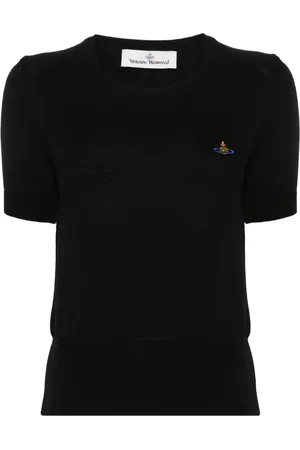 Vivienne Westwood Orb-embroidered knitted T-shirt