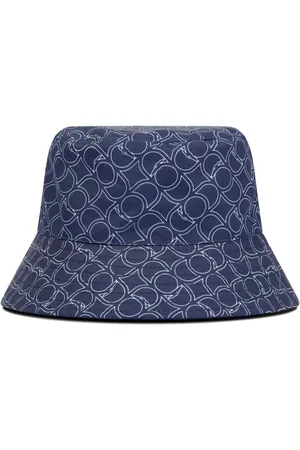 Trussardi Reversible logo-print bucket hat